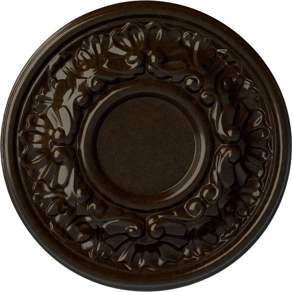 Ekena Millwork Odessa Ceiling Medallion (Fits Canopies up to 2 1/2"), Hand-Painted Bronze, 7 1/2"OD x 1 1/8"P CM07ODBZS - main